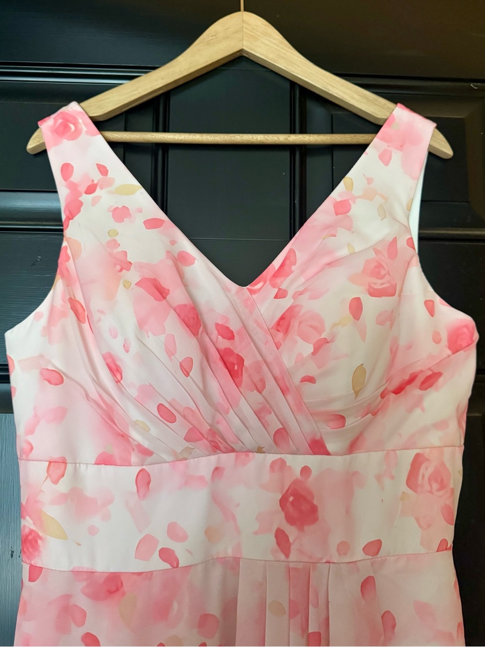 Pink and White Floral Maxi Dress